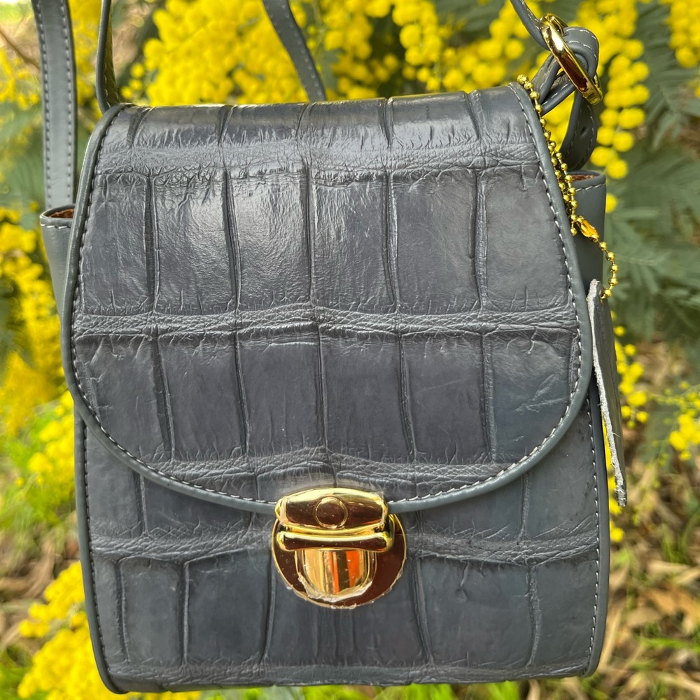 Genuine leather crossbody bag